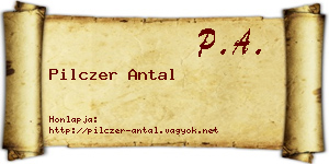 Pilczer Antal névjegykártya